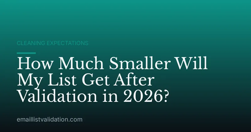 How Much Smaller Will My List Get After Validation in 2026?