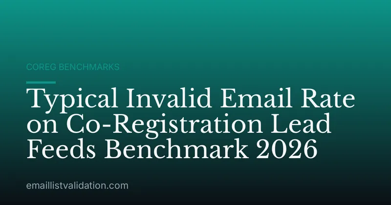 Typical Invalid Email Rate on Co-Registration Lead Feeds Benchmark 2026