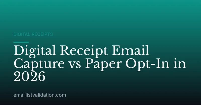 Digital Receipt Email Capture vs Paper Opt-In in 2026