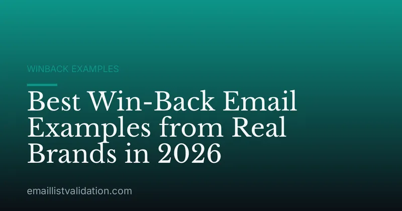 Best Win-Back Email Examples from Real Brands in 2026
