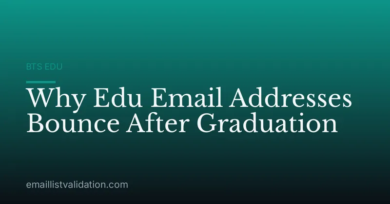 Why Edu Email Addresses Bounce After Graduation