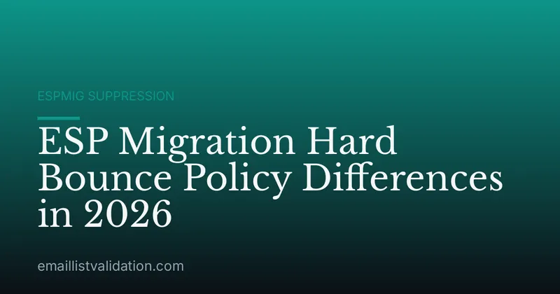 ESP Migration Hard Bounce Policy Differences in 2026