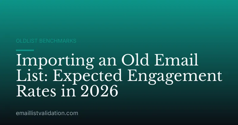 Importing an Old Email List: Expected Engagement Rates in 2026