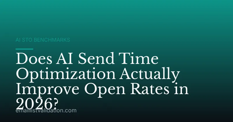Does AI Send Time Optimization Actually Improve Open Rates in 2026?