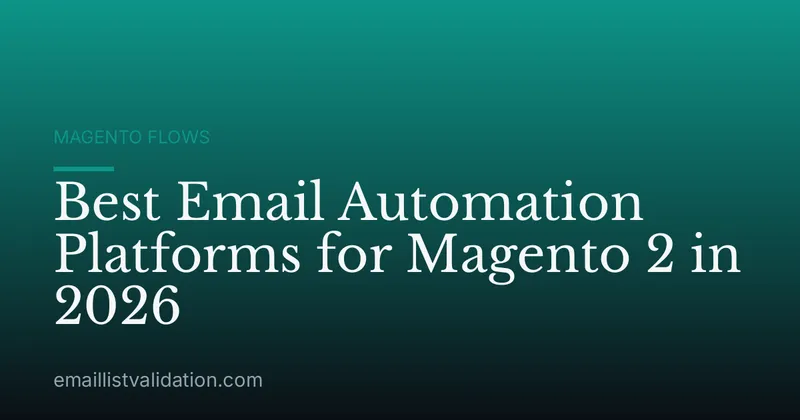 Best Email Automation Platforms for Magento 2 in 2026
