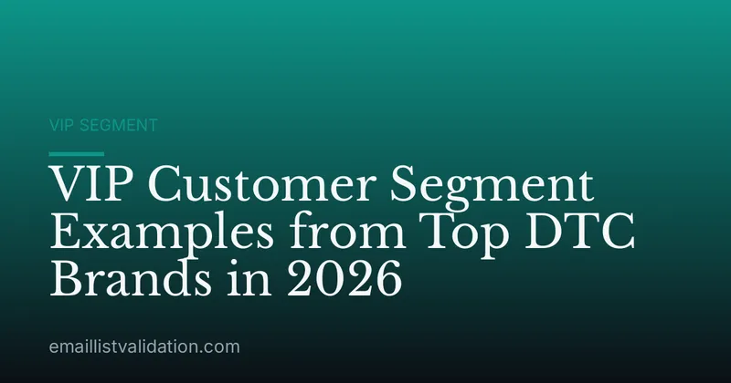 VIP Customer Segment Examples from Top DTC Brands in 2026