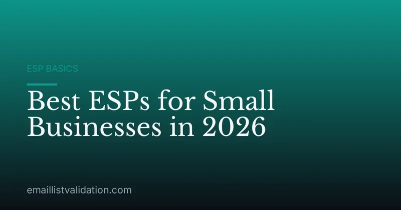 Best ESPs for Small Businesses in 2026