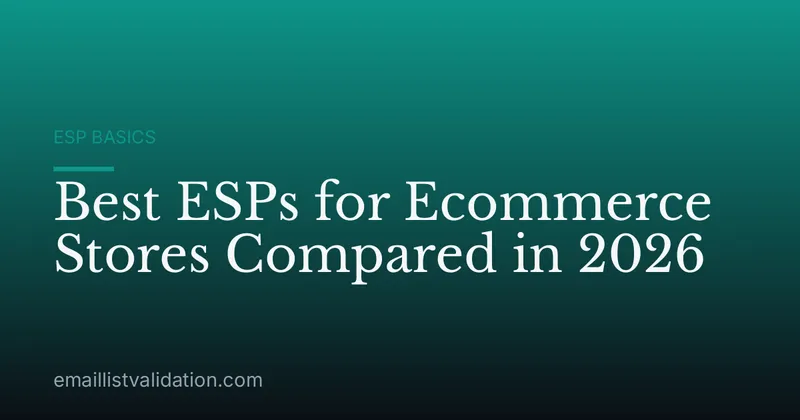 Best ESPs for Ecommerce Stores Compared in 2026