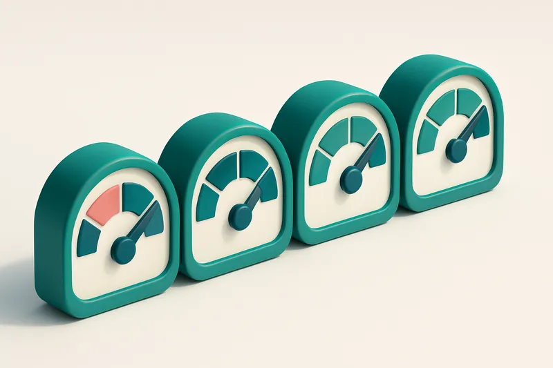 a row of four gauges, each labeled with a different error type (Invalid, Catch-all, Disposable, Risky)