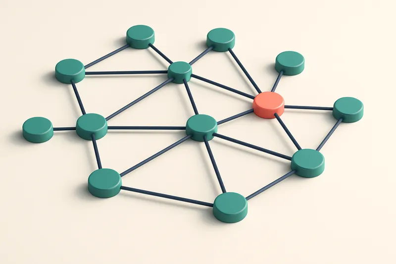 Hero: a network of small circular nodes connected by lines