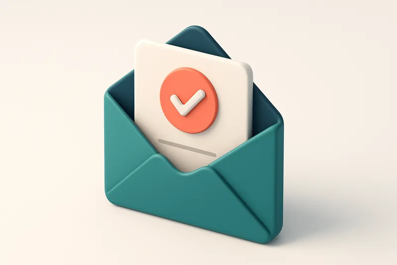 A single envelope with a checkmark inside