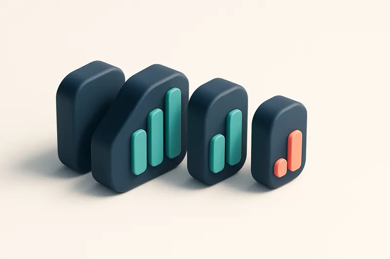 a row of four gauges showing signal strength from high to low