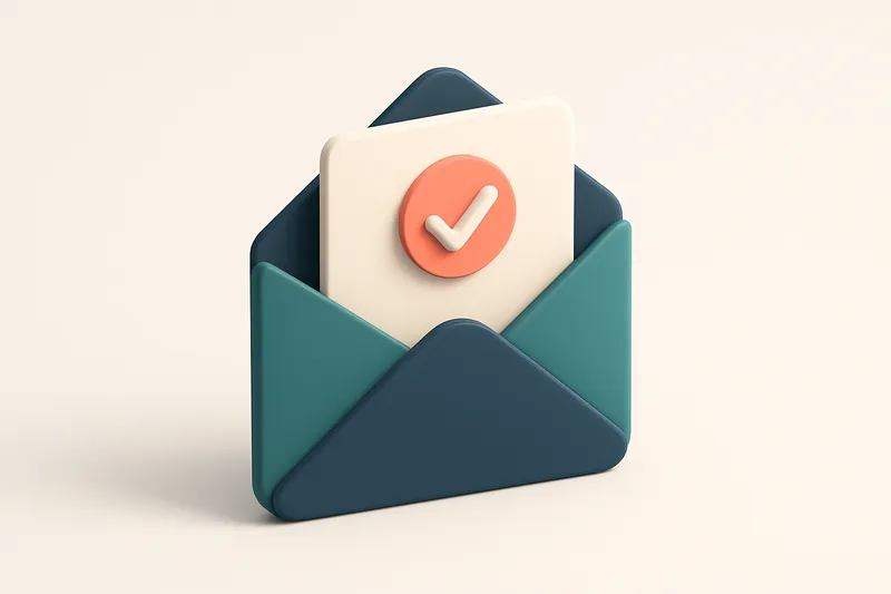 A single envelope with a checkmark inside