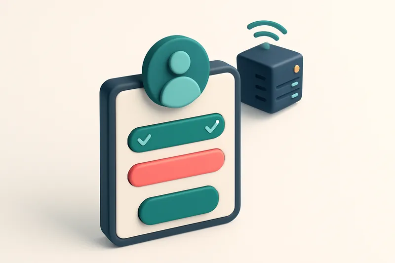 an isometric user sign-up form with a green checkmark on a valid email field and a red 'invalid' label on a rejected ema