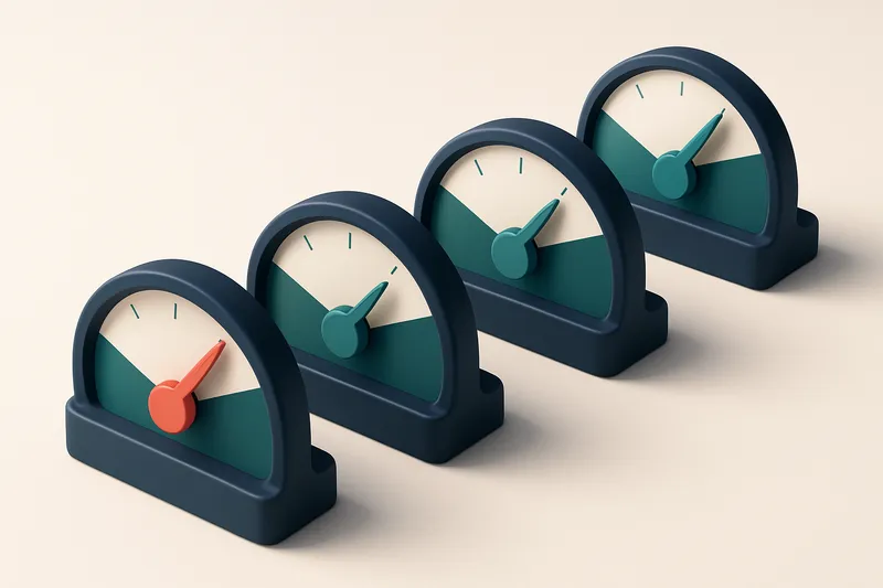 a row of four gauges labeled 'Bounce Rate', 'Deliverability', 'Reputation', 'Engagement'