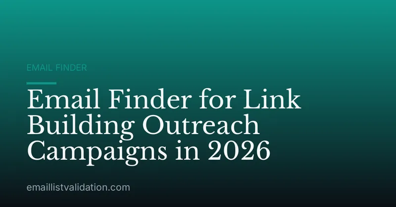 Email Finder for Link Building Outreach Campaigns in 2026