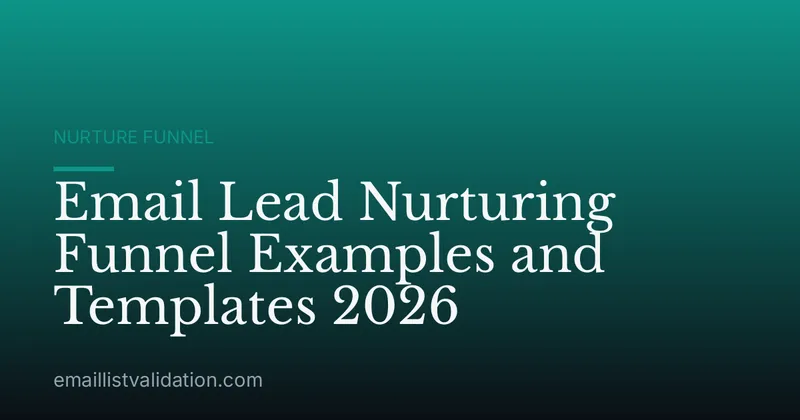 Email Lead Nurturing Funnel Examples and Templates 2026