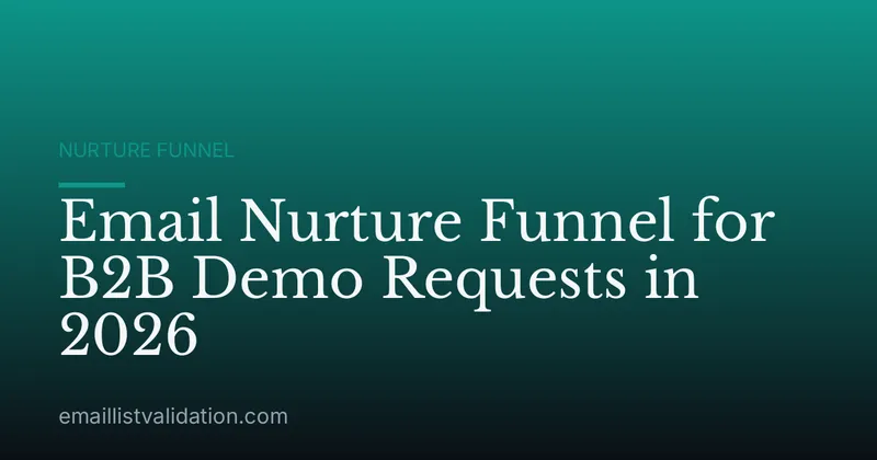 Email Nurture Funnel for B2B Demo Requests in 2026