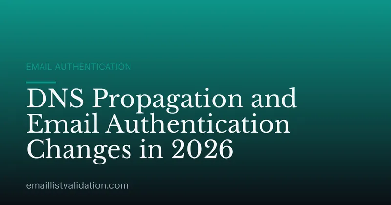 DNS Propagation and Email Authentication Changes in 2026