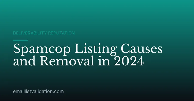 Spamcop Listing Causes and Removal in 2024