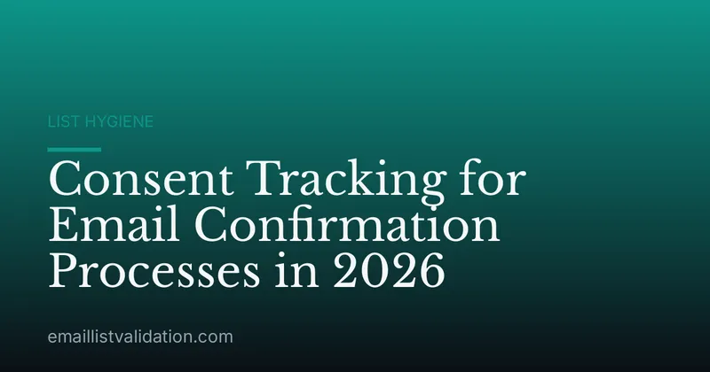 Consent Tracking for Email Confirmation Processes in 2026