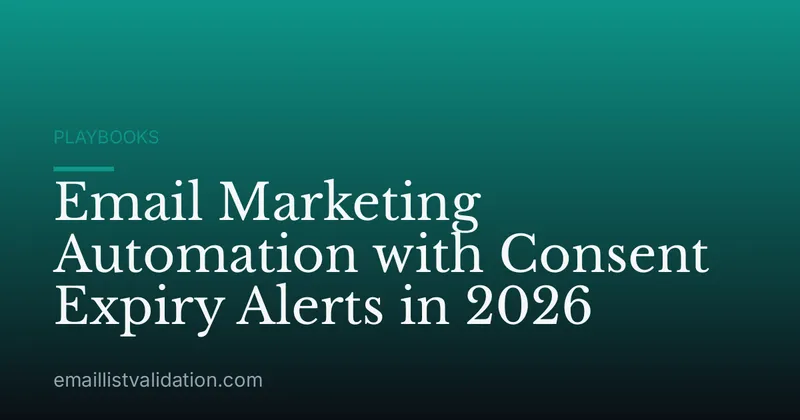 Email Marketing Automation with Consent Expiry Alerts in 2026