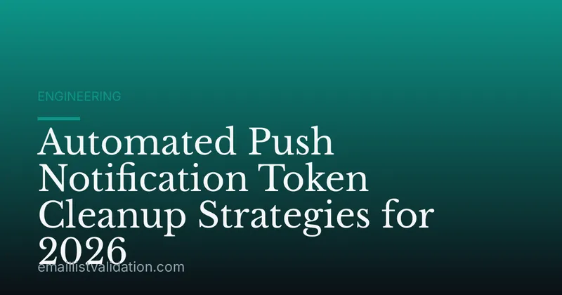 Automated Push Notification Token Cleanup Strategies for 2026