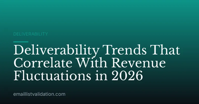 Deliverability Trends That Correlate With Revenue Fluctuations in 2026
