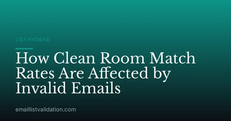 How Clean Room Match Rates Are Affected by Invalid Emails