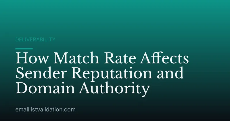 How Match Rate Affects Sender Reputation and Domain Authority
