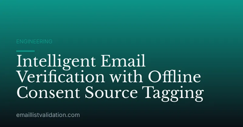 Intelligent Email Verification with Offline Consent Source Tagging