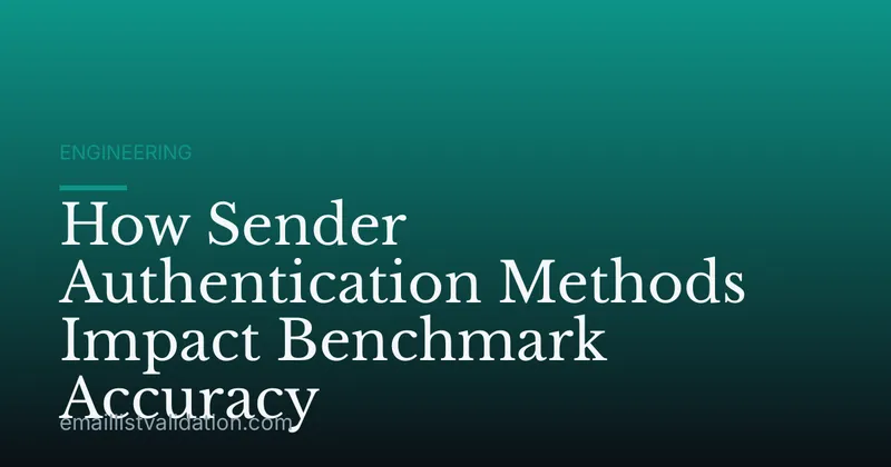 How Sender Authentication Methods Impact Benchmark Accuracy