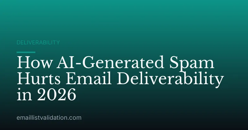 How AI-Generated Spam Hurts Email Deliverability in 2026
