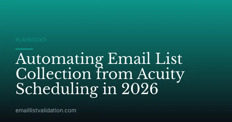 Automating Email List Collection from Acuity Scheduling in 2026