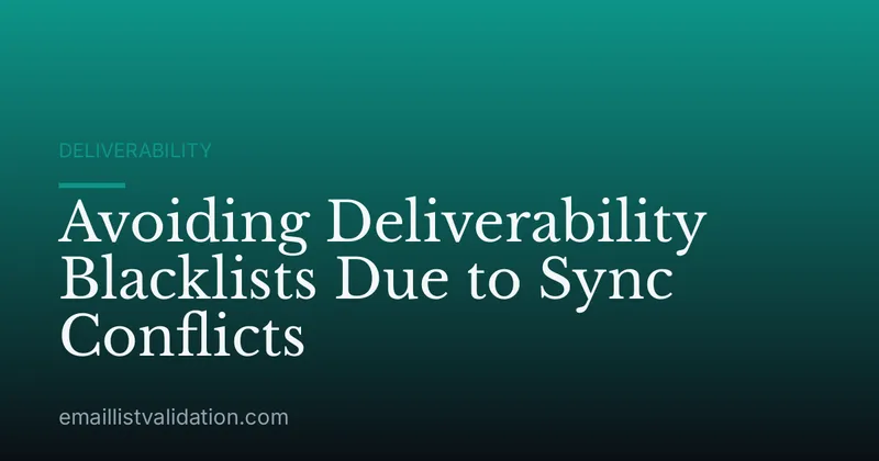 Avoiding Deliverability Blacklists Due to Sync Conflicts