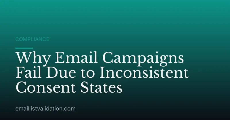Why Email Campaigns Fail Due to Inconsistent Consent States