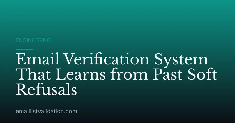 Email Verification System That Learns from Past Soft Refusals