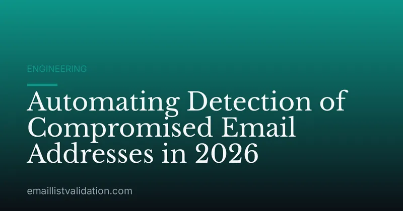 Automating Detection of Compromised Email Addresses in 2026