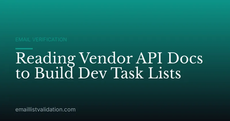 Reading Vendor API Docs to Build Dev Task Lists