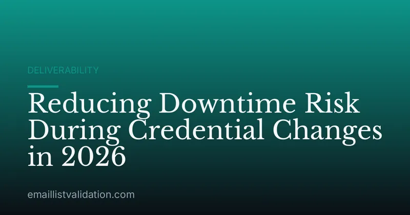 Reducing Downtime Risk During Credential Changes in 2026
