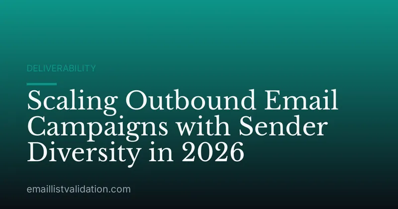 Scaling Outbound Email Campaigns with Sender Diversity in 2026