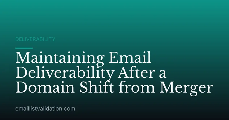Maintaining Email Deliverability After a Domain Shift from Merger
