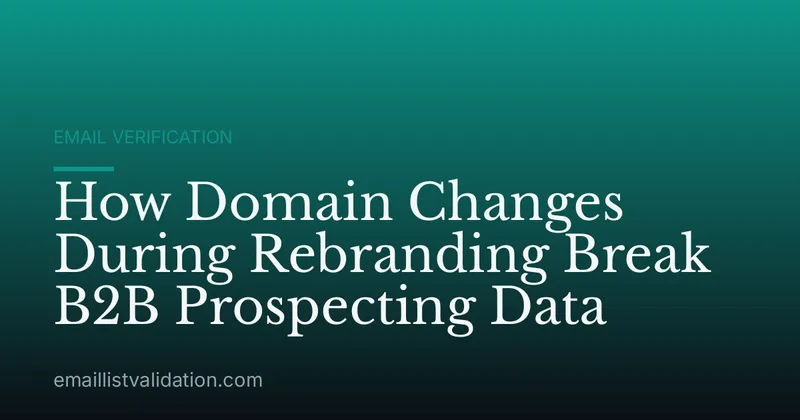 How Domain Changes During Rebranding Break B2B Prospecting Data