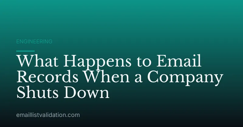 What Happens to Email Records When a Company Shuts Down