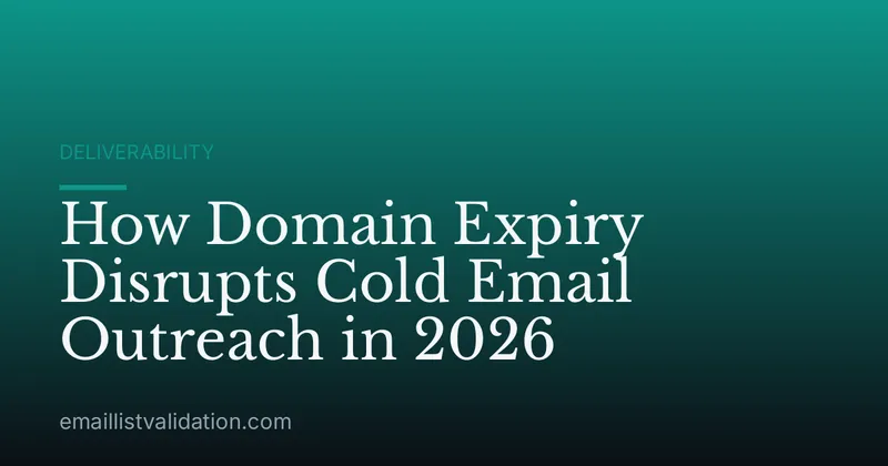 How Domain Expiry Disrupts Cold Email Outreach in 2026