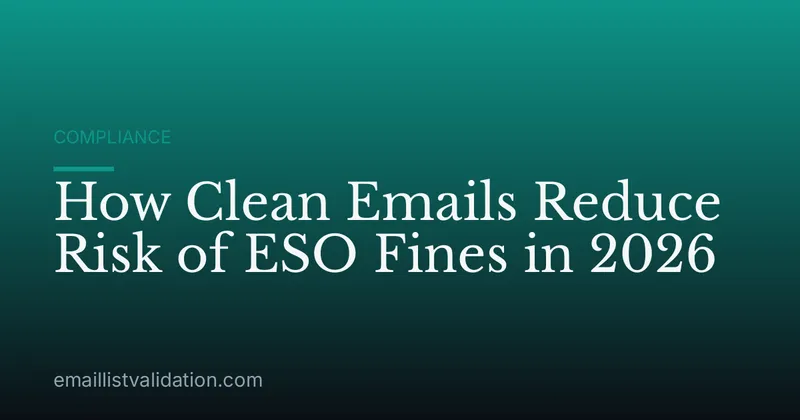 How Clean Emails Reduce Risk of ESO Fines in 2026