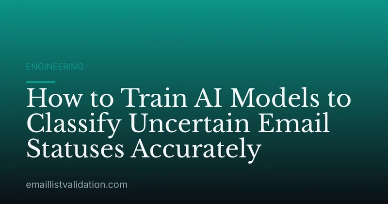 How to Train AI Models to Classify Uncertain Email Statuses Accurately