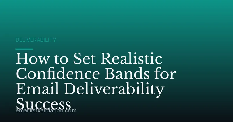 How to Set Realistic Confidence Bands for Email Deliverability Success