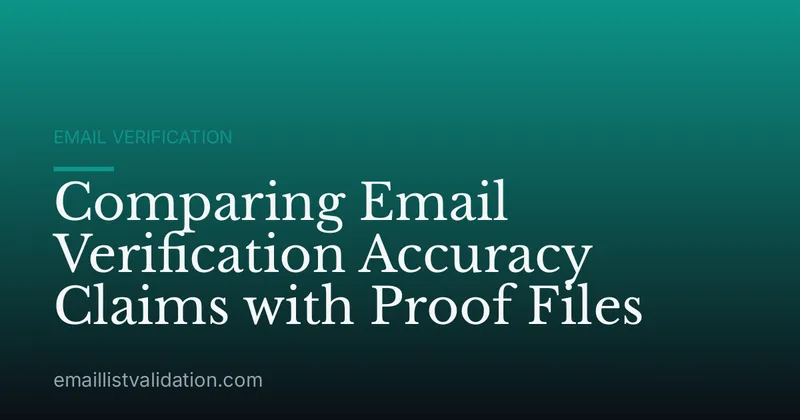 Comparing Email Verification Accuracy Claims with Proof Files