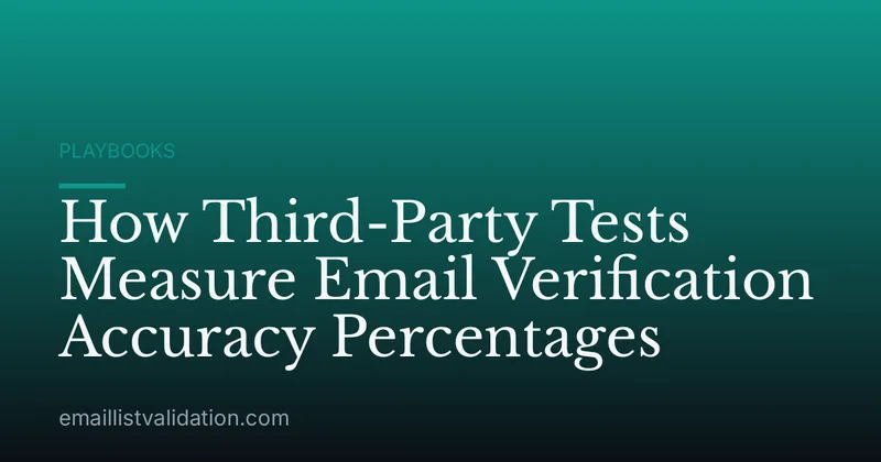 How Third-Party Tests Measure Email Verification Accuracy Percentages